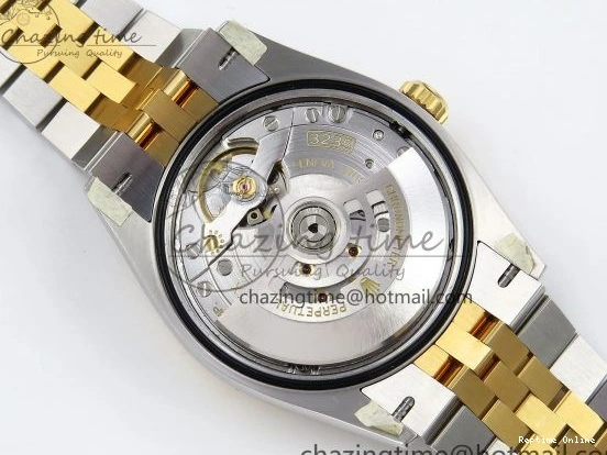 0418 Effortless DateJust 36 126233 Clean 1:1 Best Edition 904L Steel YG Textured Diamonds Dial on SS YG Jubilee Bracelet VR 1500